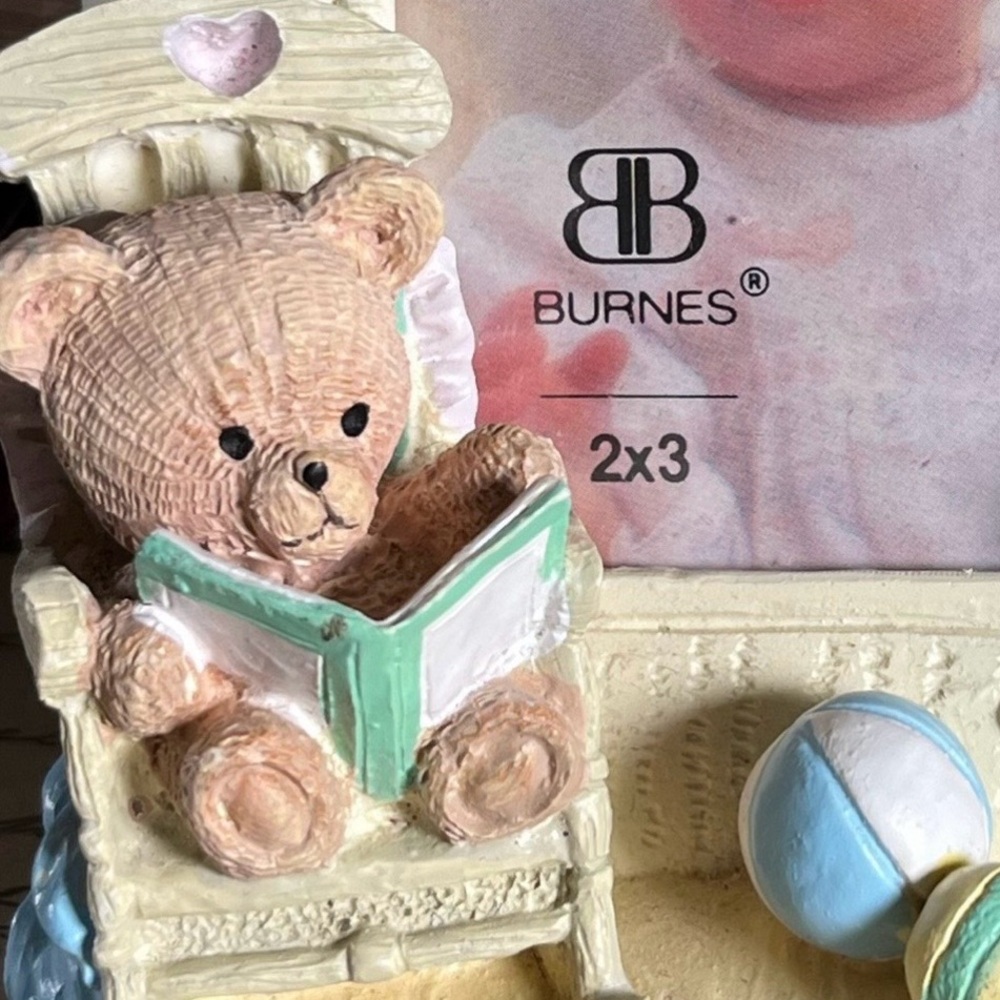 Whimsical Nursery & Fantasy Decor – Teddy Bear Photo Frame & Fairy Figurine - Picture 12 of 15